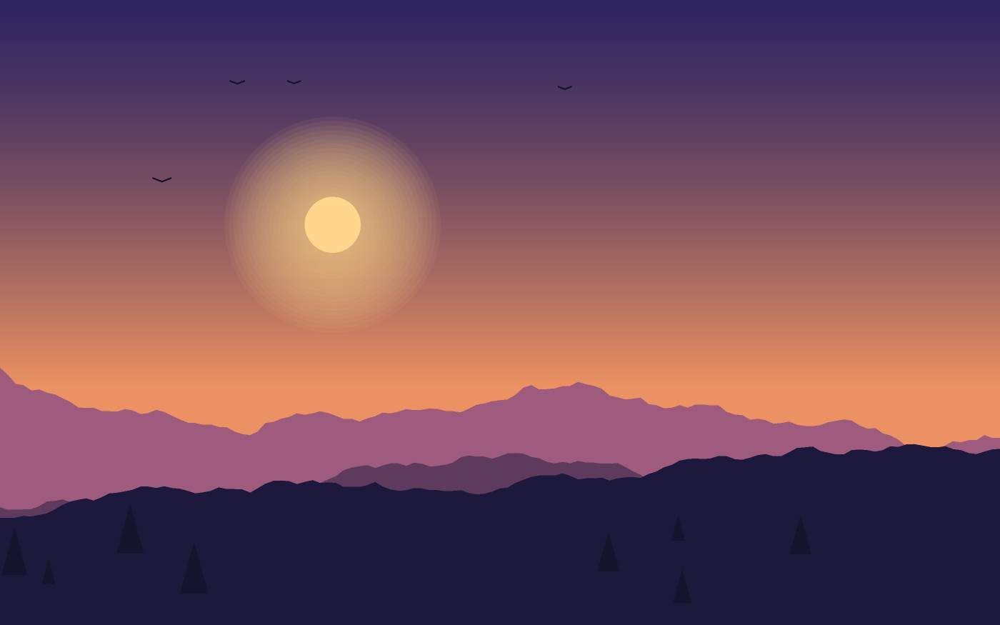Landschaftsillustration