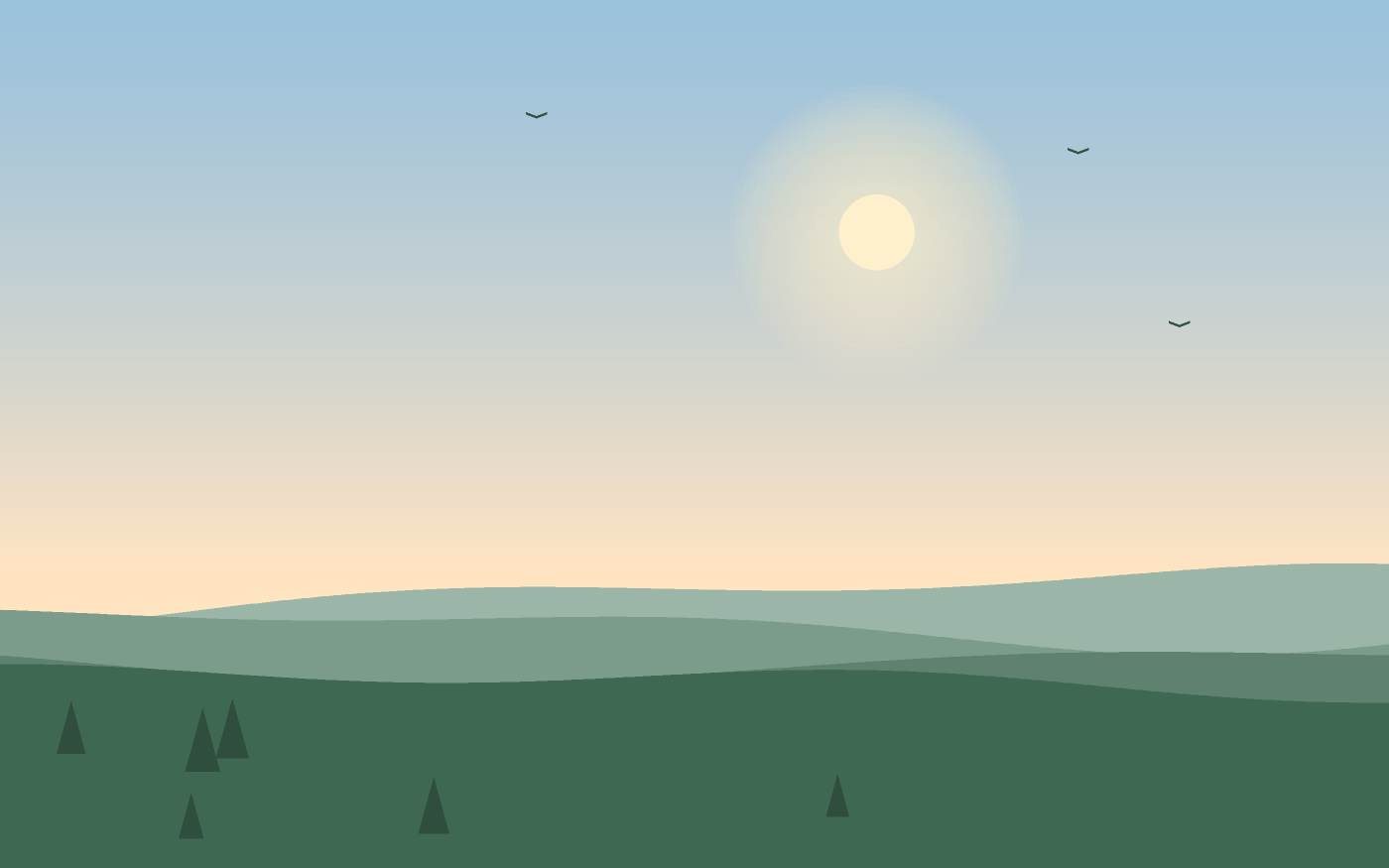 Landschapsillustratie