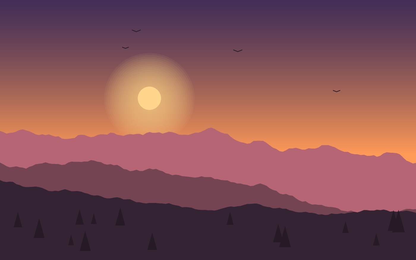 Landschapsillustratie