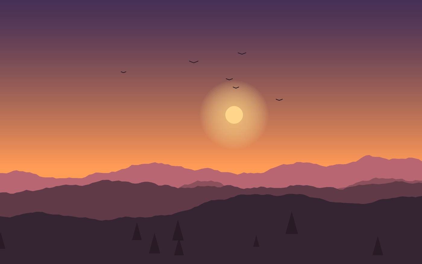 Ilustrace krajiny