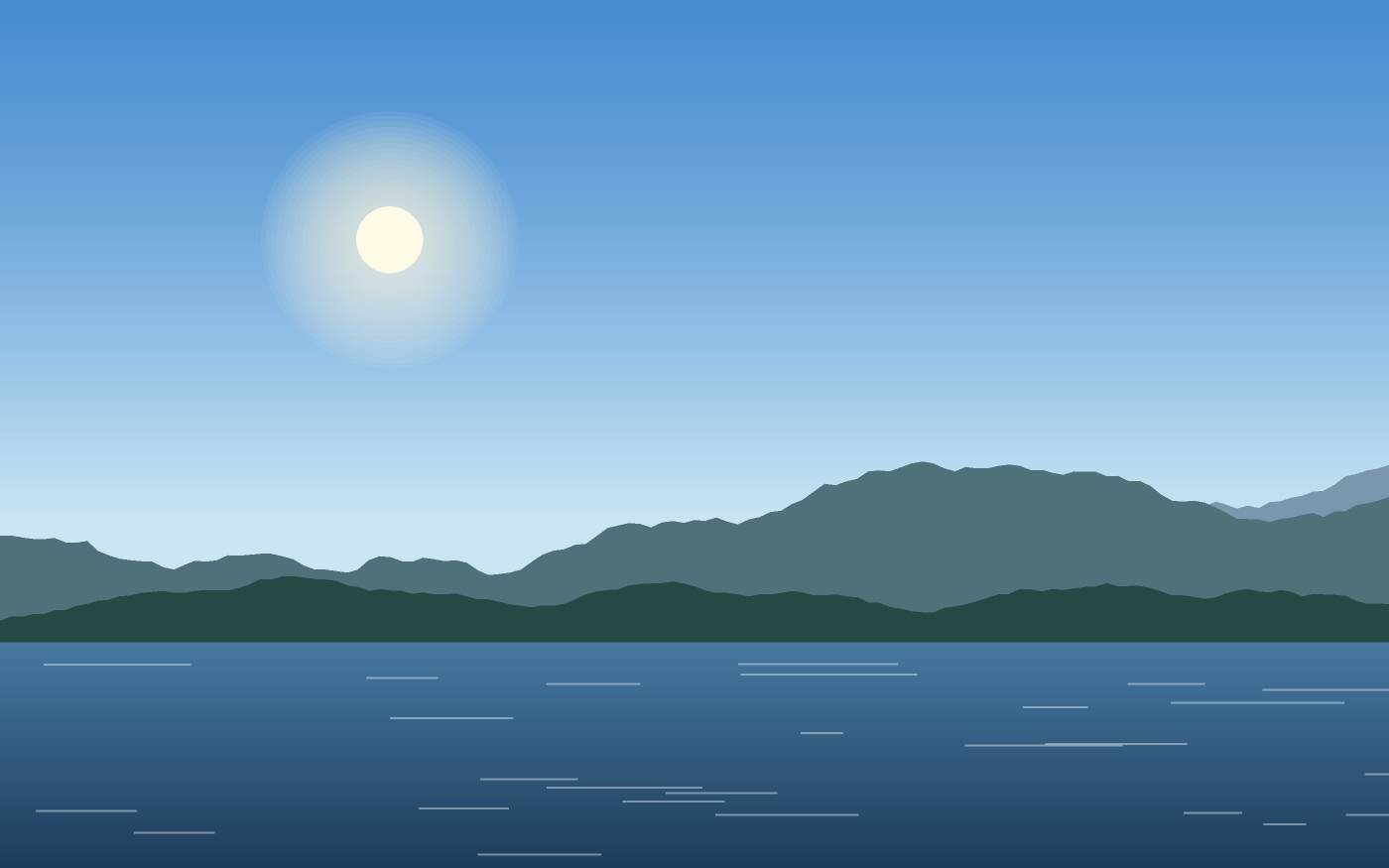 Illustrazione di un paesaggio