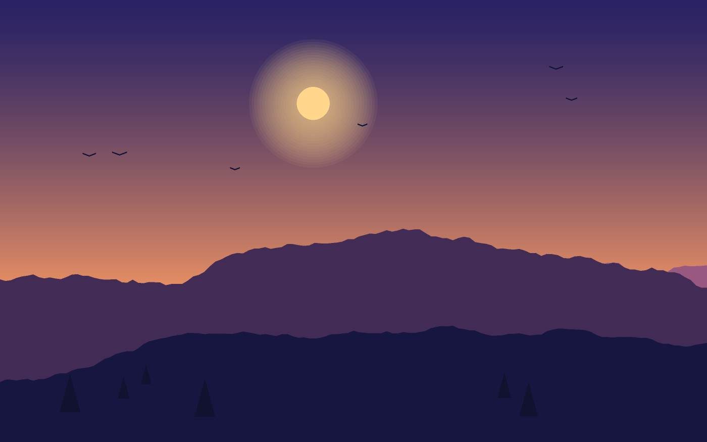 Landschapsillustratie